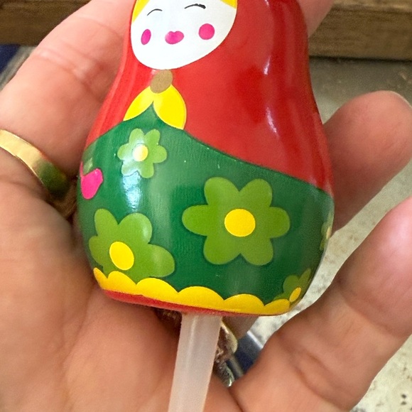 Nora Fleming Red and Green Matryoshka Accent mini. Great for Mother’s Day, - Picture 3 of 6